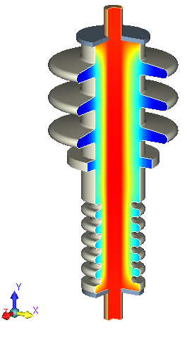 Image of 3D Bushing Temperature profile